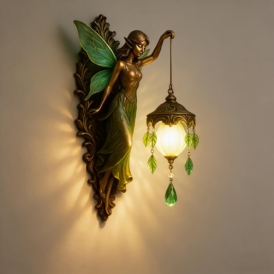 Vintage Fairy Wings Wall Lamp