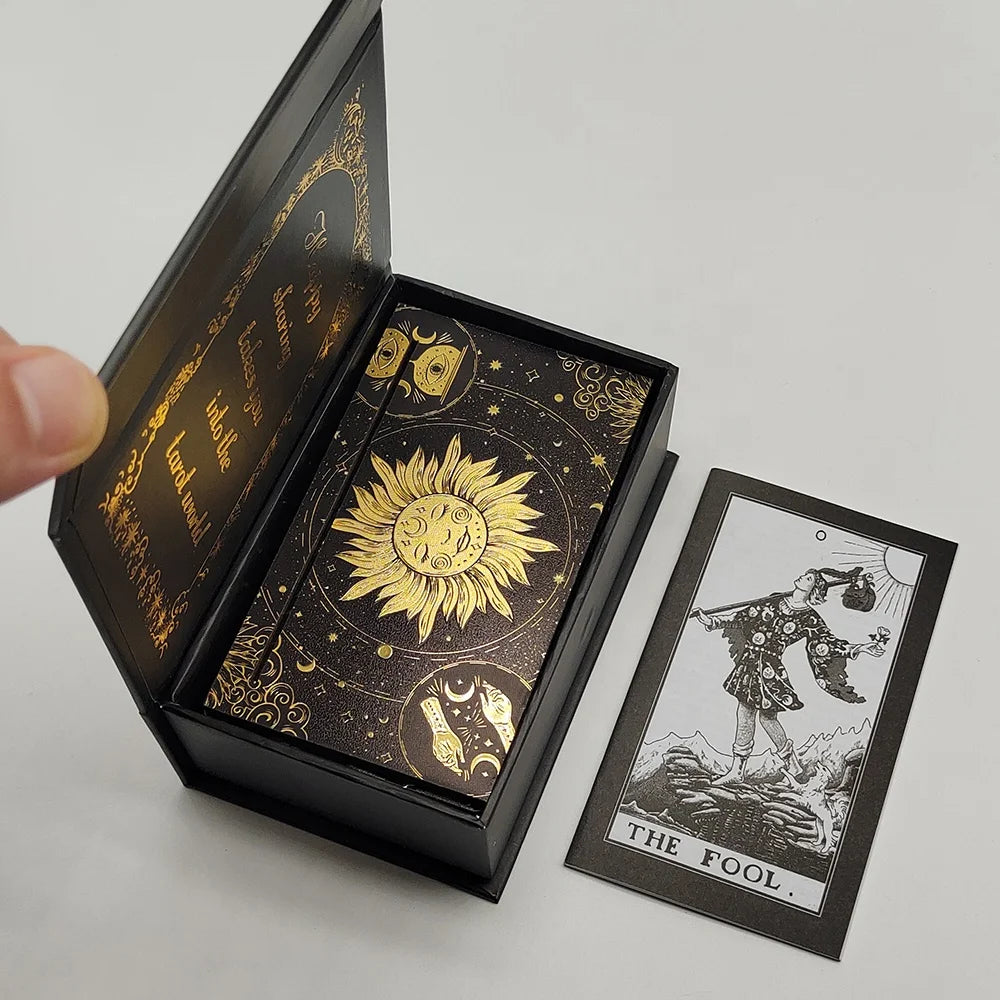 Cartas de tarot laminadas con soporte de madera