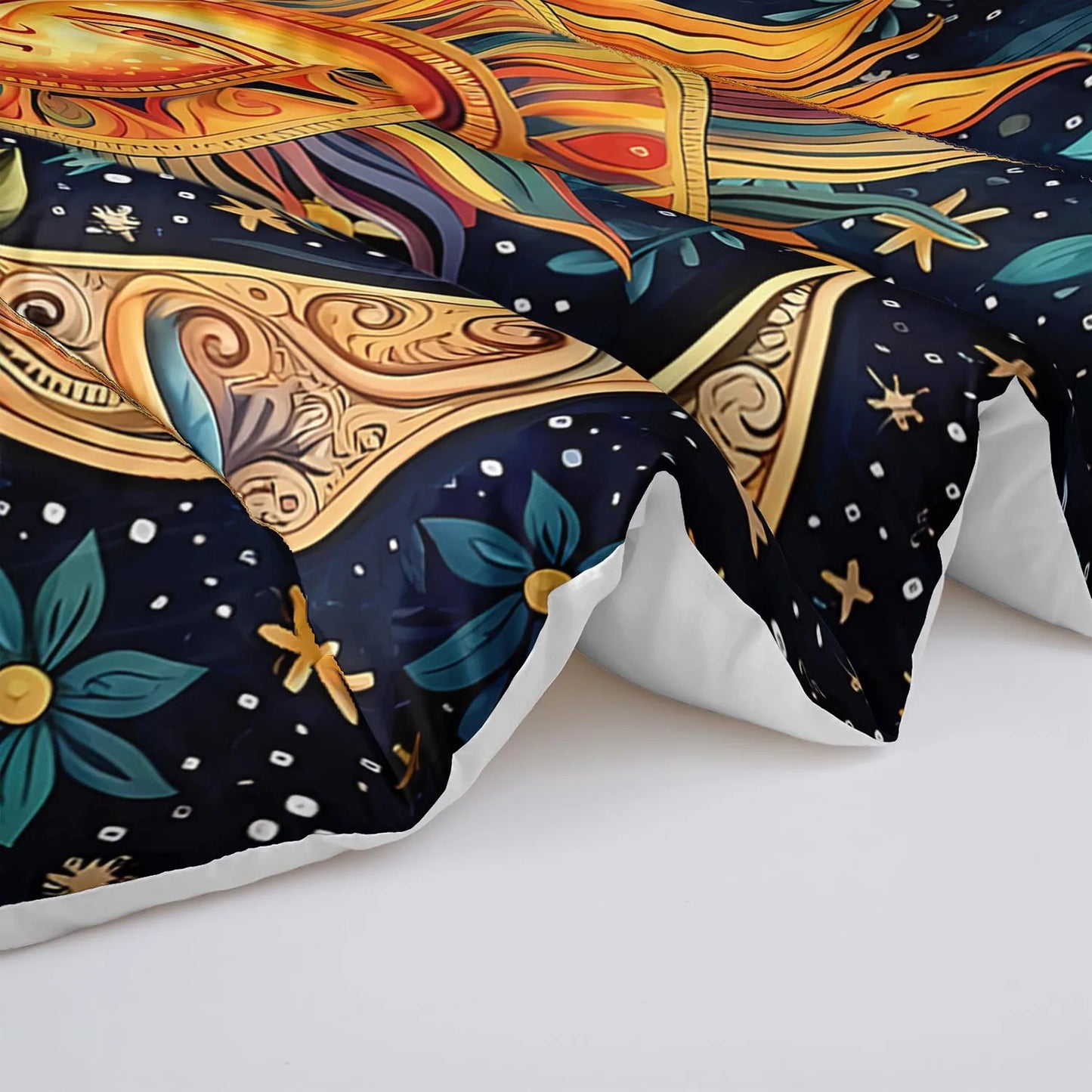 3PC Bohemian Sun Moon Comforter Set