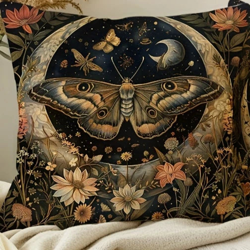 Country Charm Butterfly Throw Pillow Cover