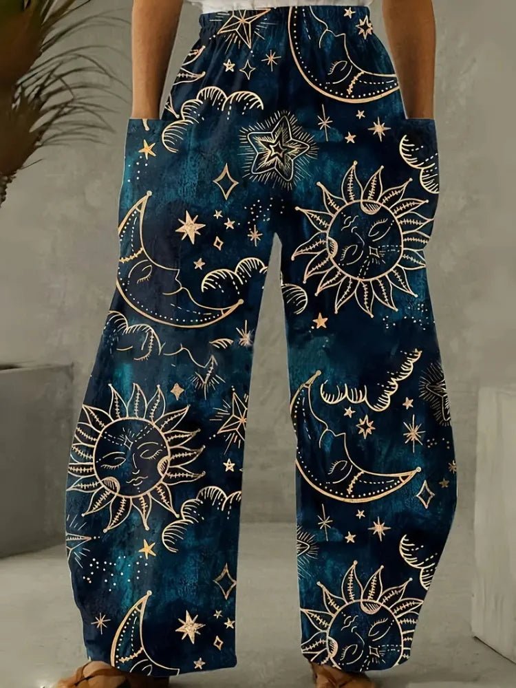 Simple And Fresh Butterfly Flower Print Women's Bloomers