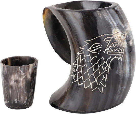 Viking Drinking Horn Mug Set