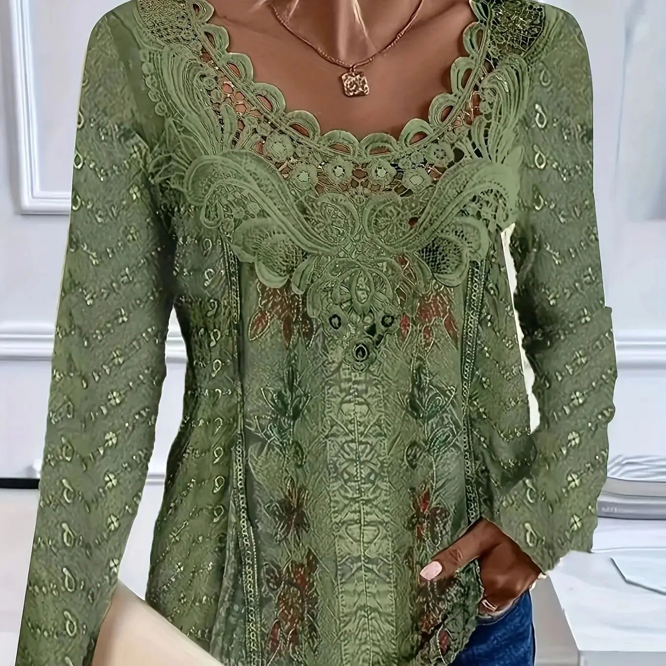 Elegant Casual Woman's Blouse