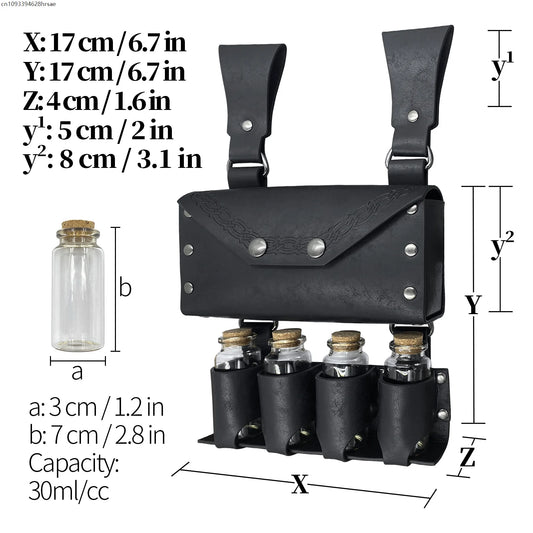 Witch Magic Potion Bottle Glass Vial Holder