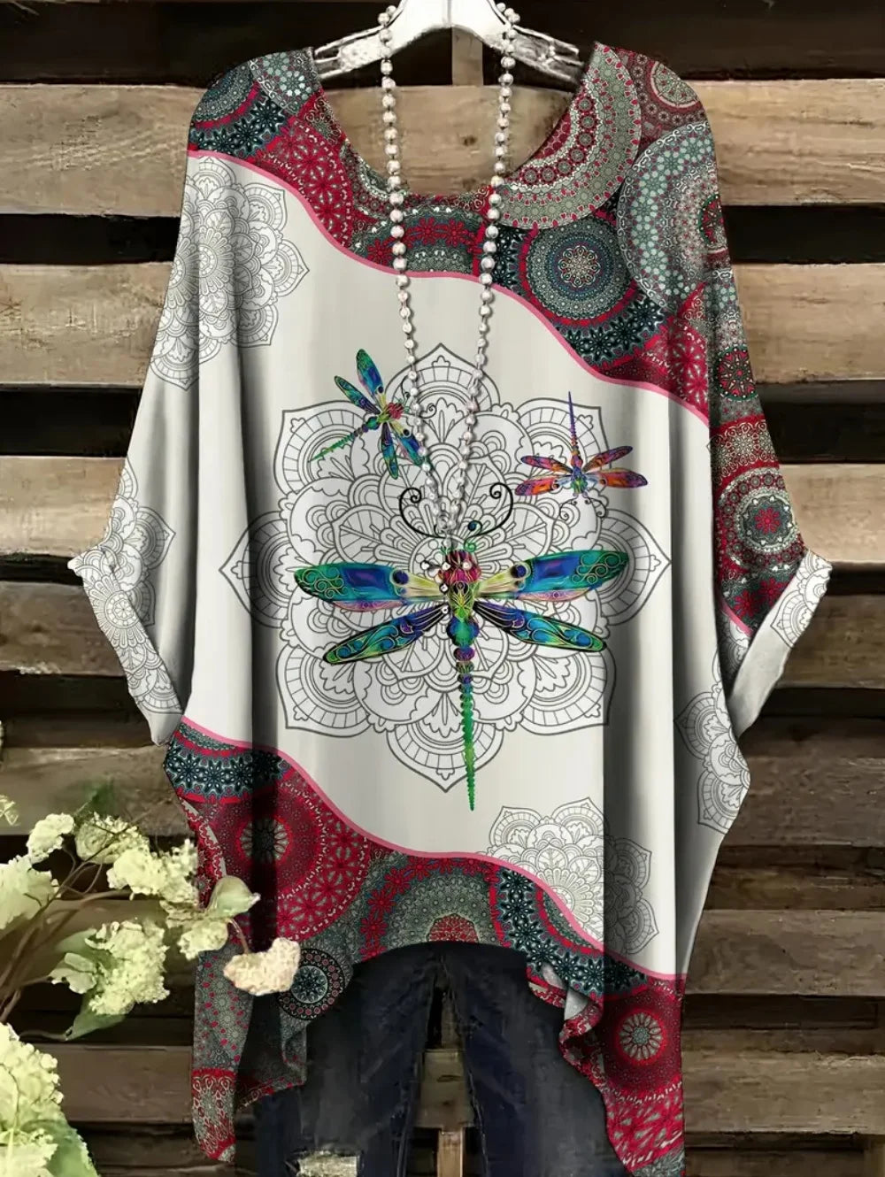 Bohemian Women's T-Shirt Vintage Elegant