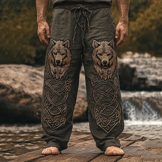 Men's Viking Retro Nordic Totem Two tone Casual Pants