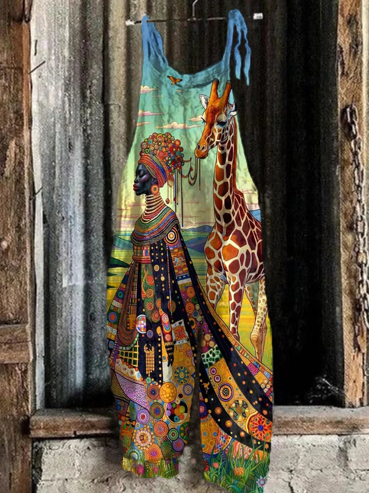 Printed Women's One-piece Shorts Urban Street Trend