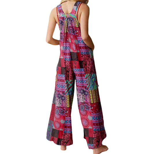 Women Summer Overalls Multicolor