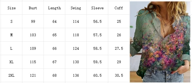 Floral Printed Long Sleeved Blouse