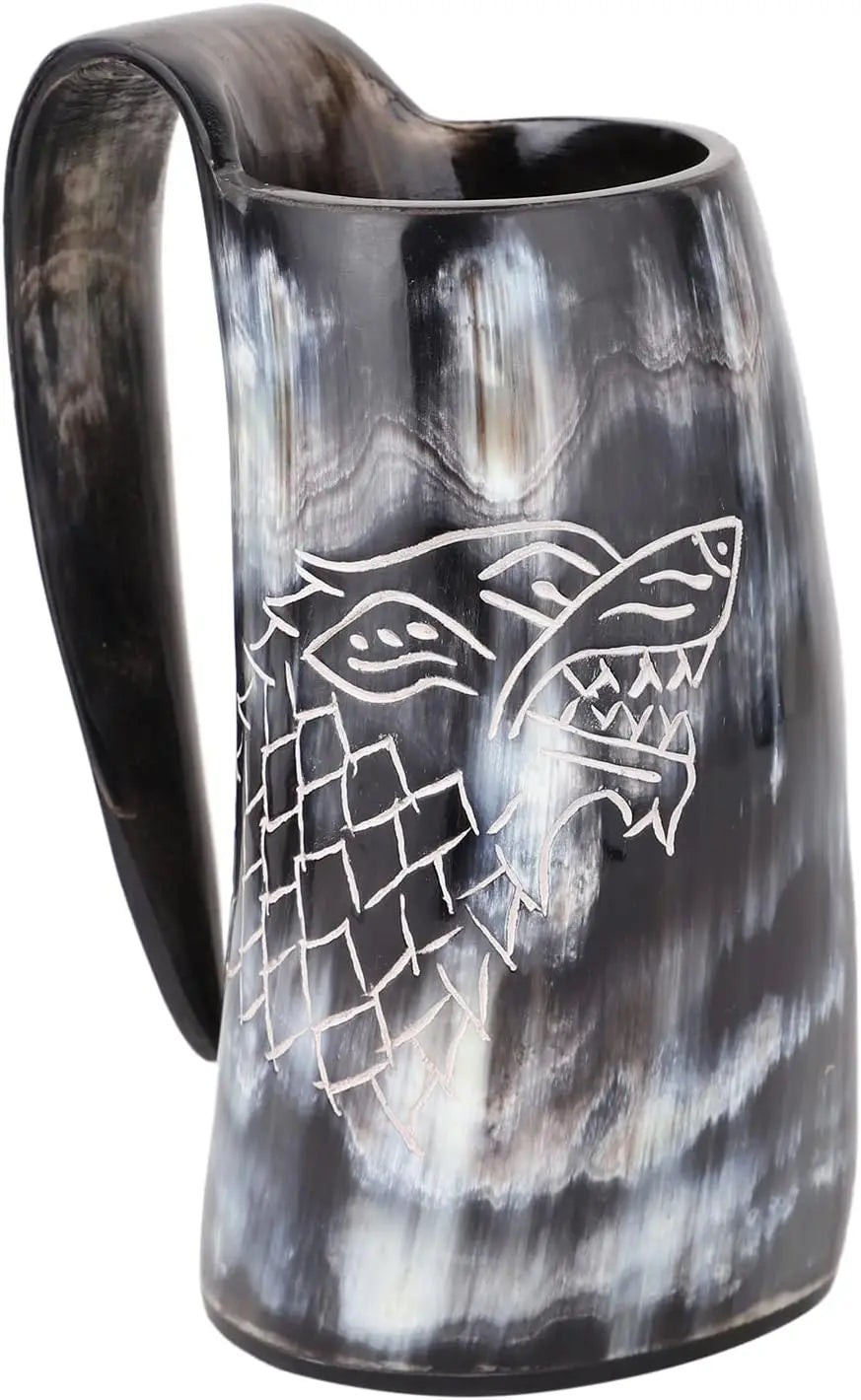 Viking Drinking Horn Mug Set