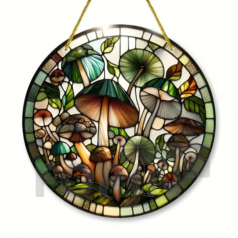 Acrylic Mushroom Suncatcher