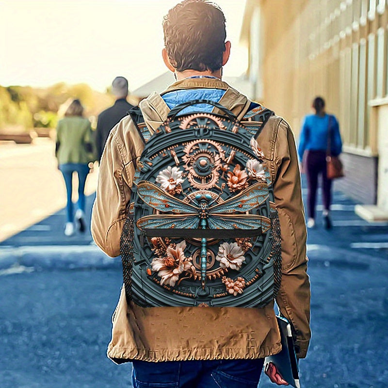 Steampunk Dragonfly Unisex Lightweight Backpack