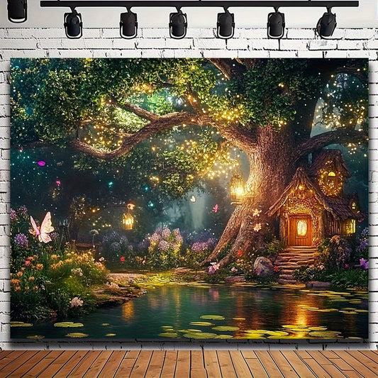 Large Fairy Forest Wall Tapestry