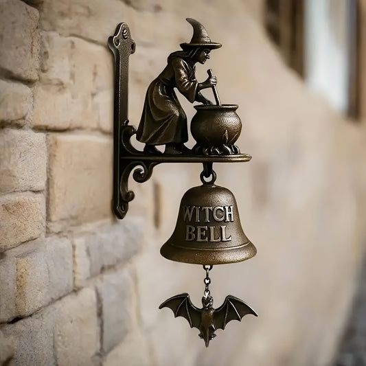 Vintage Witch Resin Doorbell
