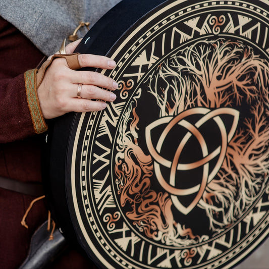 Triple Knot Drum with a Handle