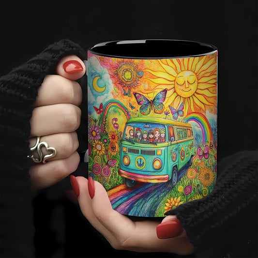 Retro Hippie Van Ceramic Coffee Mug-11oz