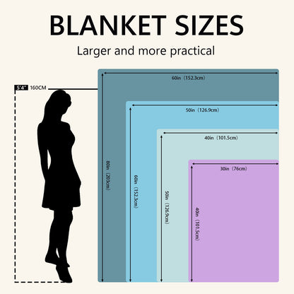 Gnome Flannel Blanket, Purple Floral Design