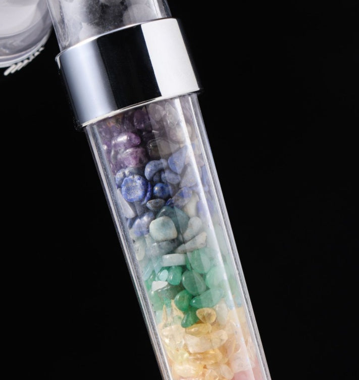 East China Sea Natural Seven Color Crystal Gravel Shower Head