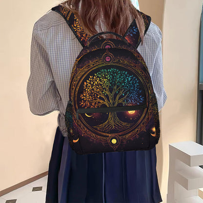 Tree Backpack with Vibrant Tree Design
