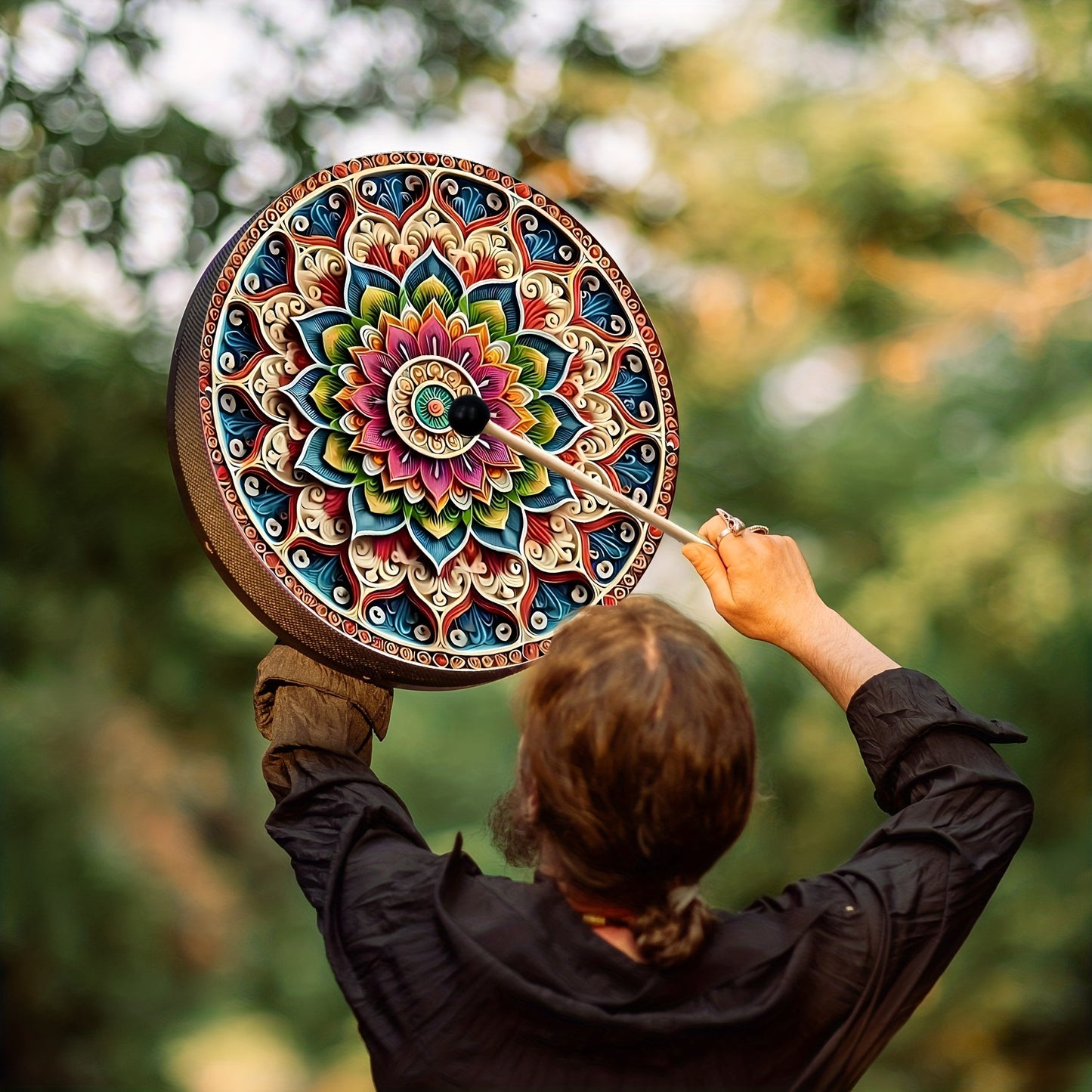 Colorful Mandala Drum
