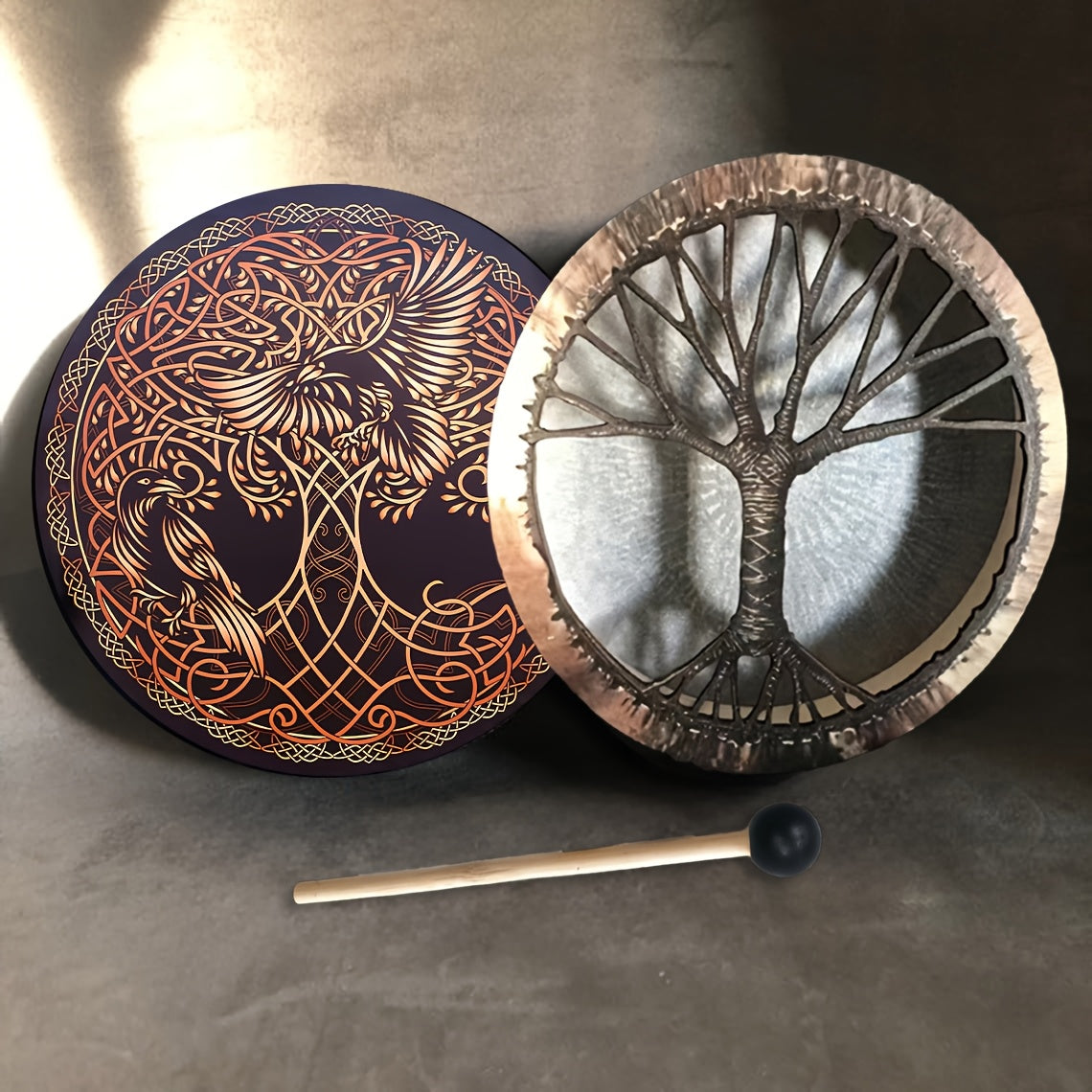 Viking Drum Celtic Knotwork Pattern