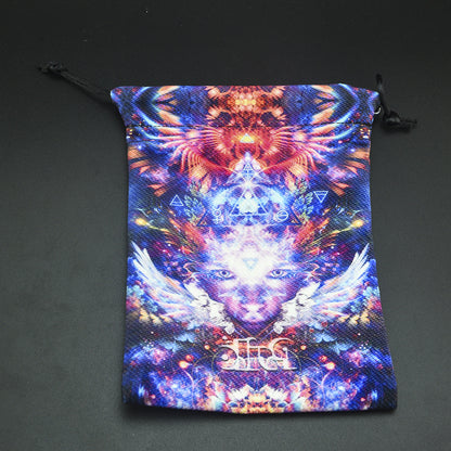 Double-sided Printing Composite Velvet Tarot Storage Bag