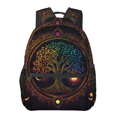 Tree Backpack with Vibrant Tree Design