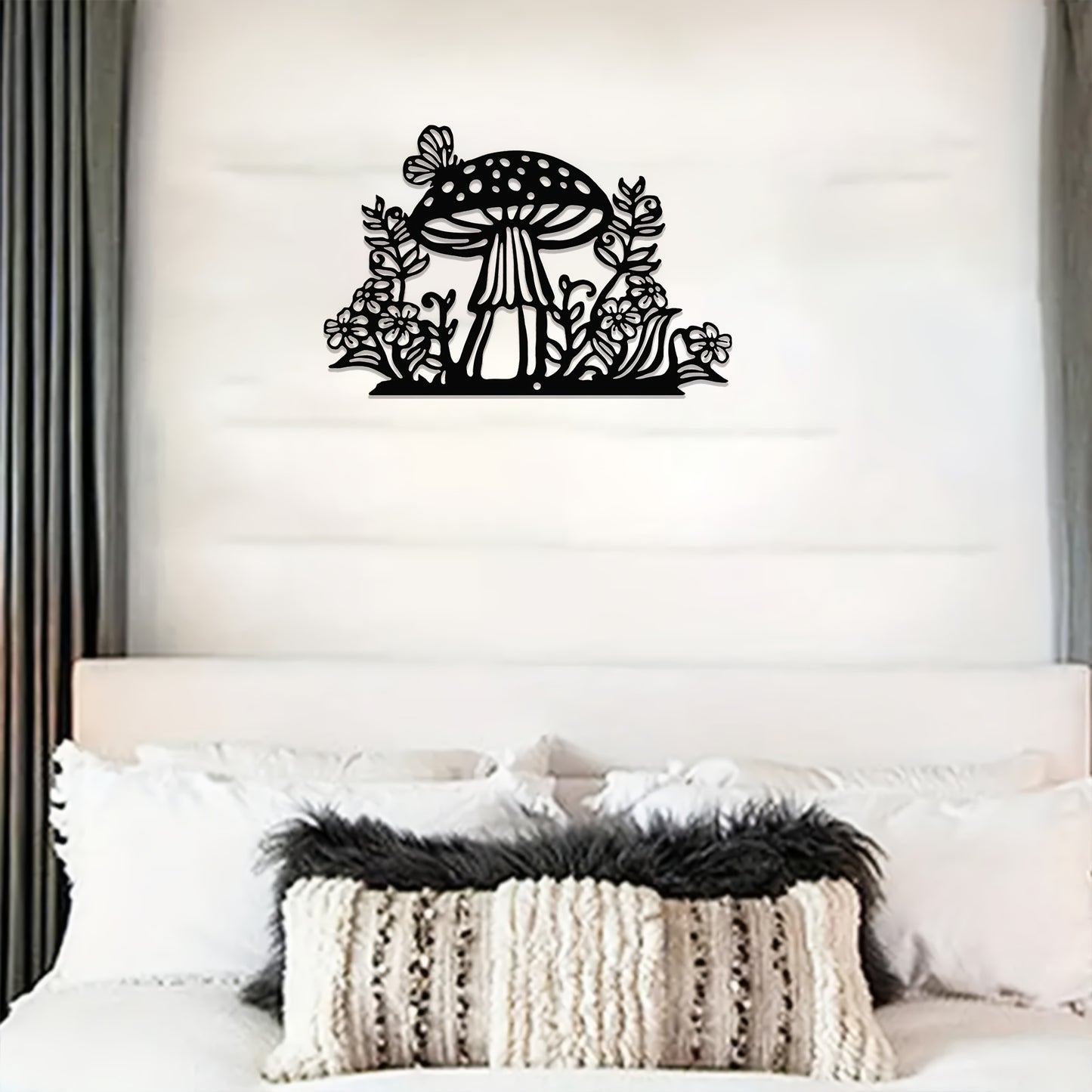 3pc Iron Mushroom Wall Art