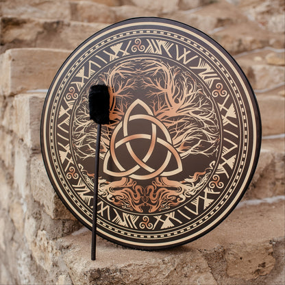 Triple Knot Drum with a Handle