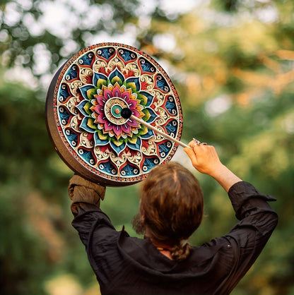 Colorful Mandala Drum