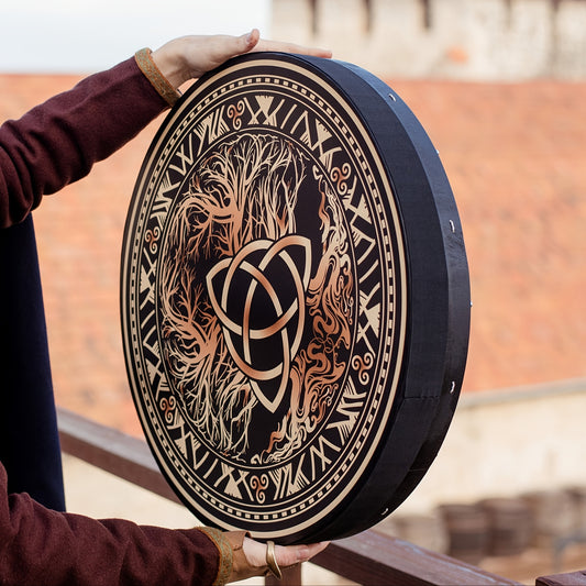 Triple Knot Drum with a Handle