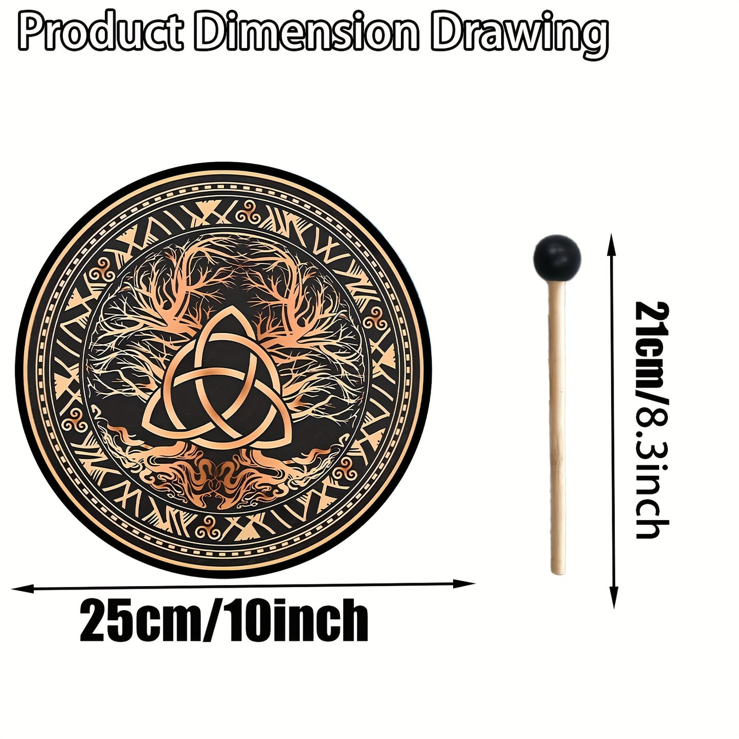 Triple Knot Drum with a Handle