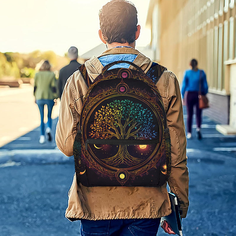 Tree Backpack with Vibrant Tree Design
