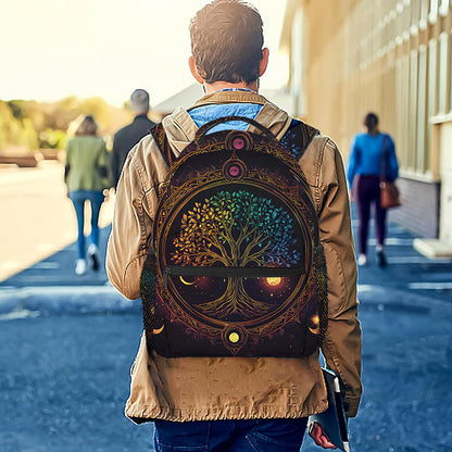 Tree Backpack with Vibrant Tree Design