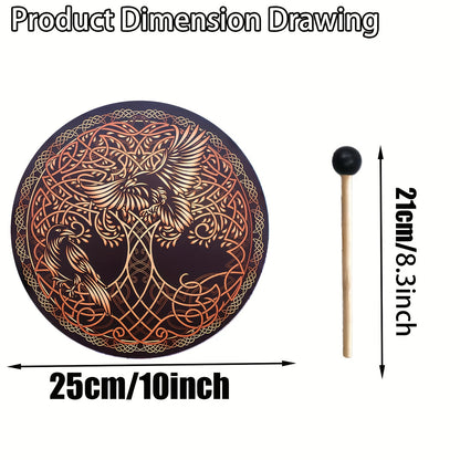 Viking Drum Celtic Knotwork Pattern