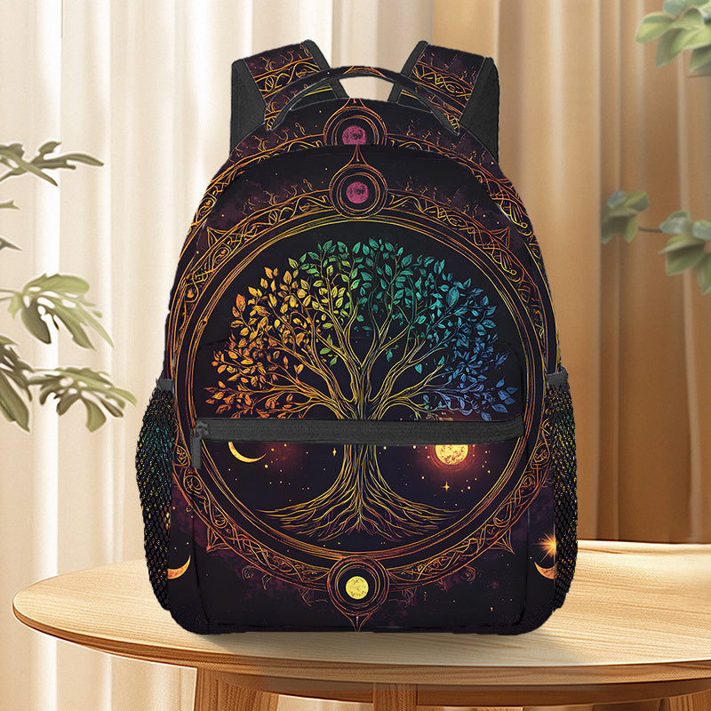 Tree Backpack with Vibrant Tree Design