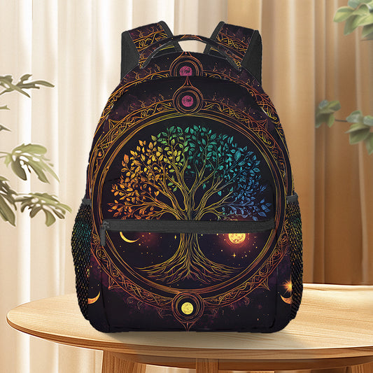 Tree Backpack with Vibrant Tree Design