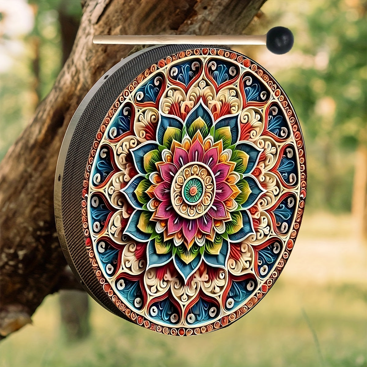 Colorful Mandala Drum