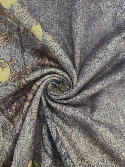 Casual Suit Featuring a V-Neck, Long Sleeves and Long pants