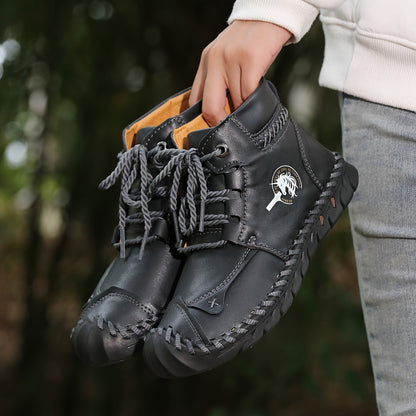 Vintage-Inspired Women's High-Top Boots