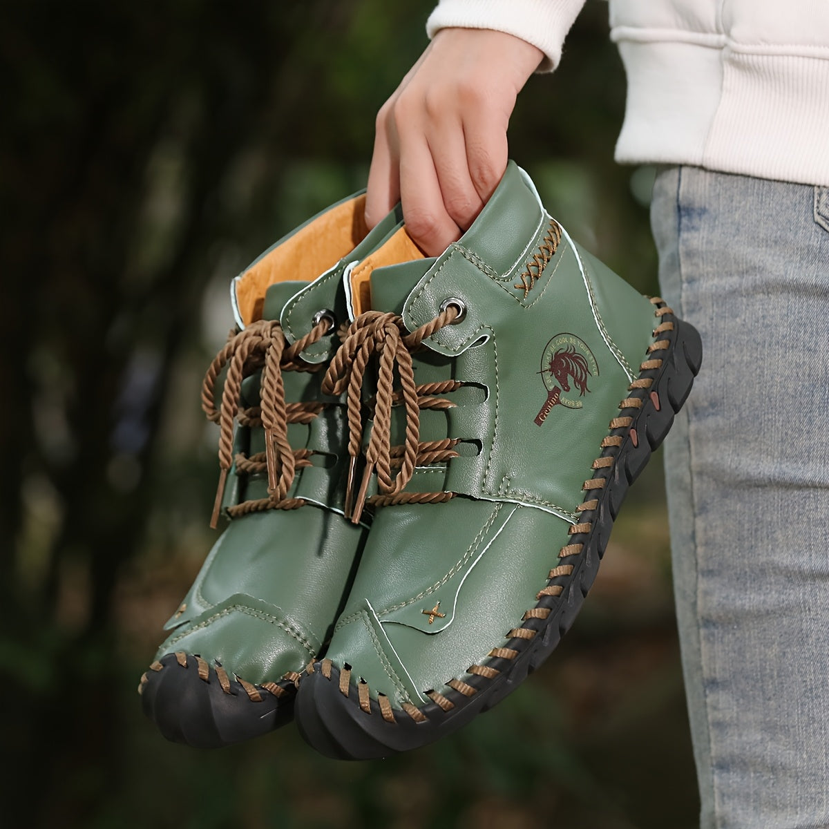 Vintage-Inspired Women's High-Top Boots