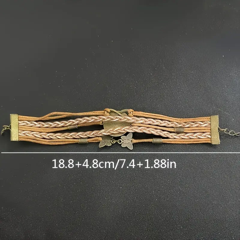 Bohemian Mandala Mushroom Infinity Bracelet