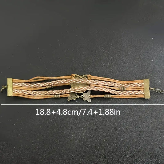 Bohemian Mandala Mushroom Infinity Bracelet