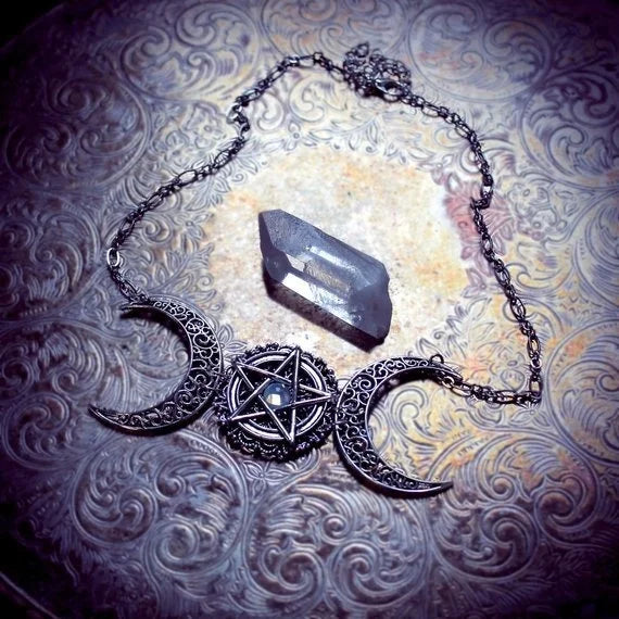 Triple Moon Wiccan Jewelry