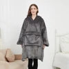 Adult Wearable Hoodie With Socks Oversized Hooded Blanket