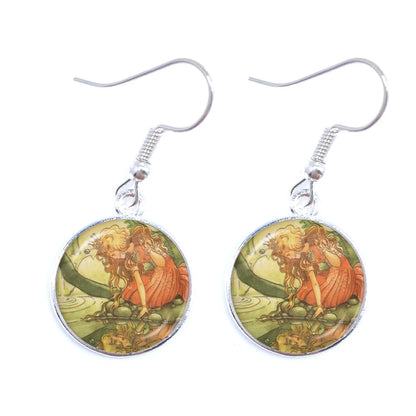 Frog Fairy Tale Drop Earrings – Enchanting Design