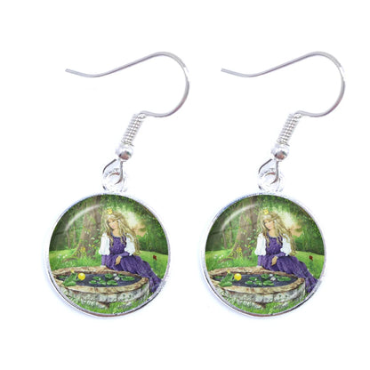 Frog Fairy Tale Drop Earrings – Enchanting Design