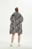 Adult Wearable Hoodie With Socks Oversized Hooded Blanket