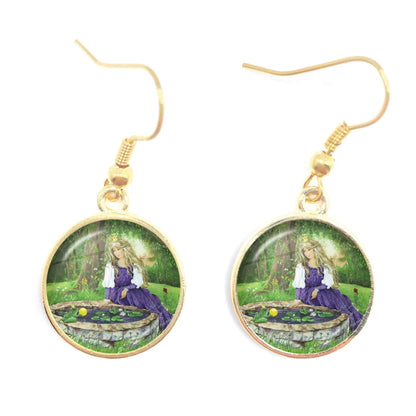 Frog Fairy Tale Drop Earrings – Enchanting Design