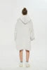 Adult Wearable Hoodie With Socks Oversized Hooded Blanket